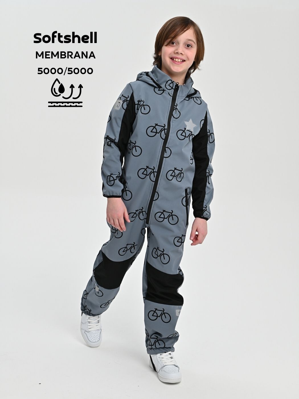 

Комбинезон детский Malek-Baby 210 4612546263076, серый, 98, 210