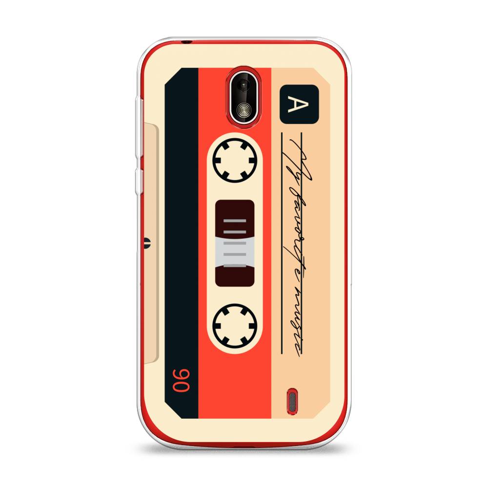 

Чехол на Nokia 1 "Бежевая кассета", Черный;красный;бежевый, 121250-6