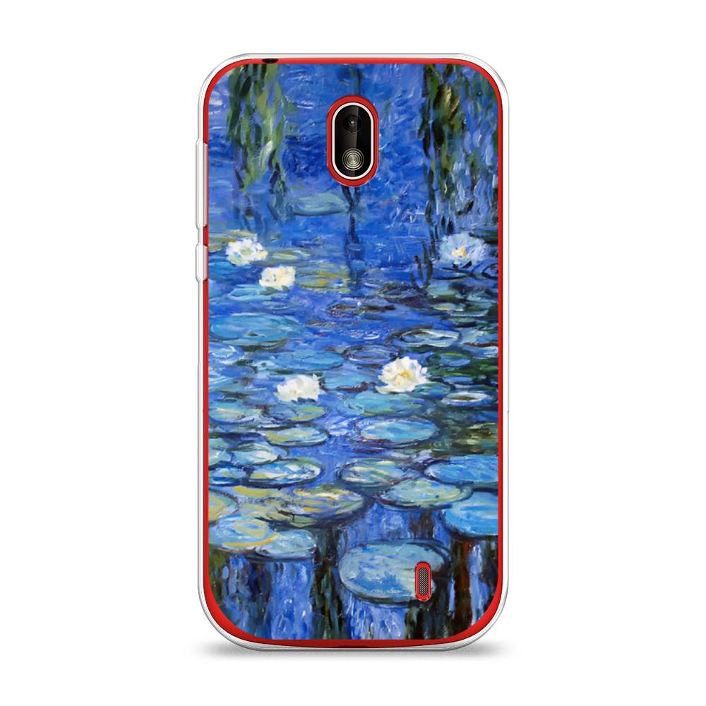 

Чехол на Nokia 1 "Нарисованный пруд", Синий;зеленый, 121250-4