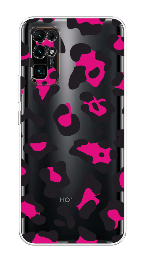

Чехол на Honor 30 "Pink cow spots", Черный;розовый, 612150-1