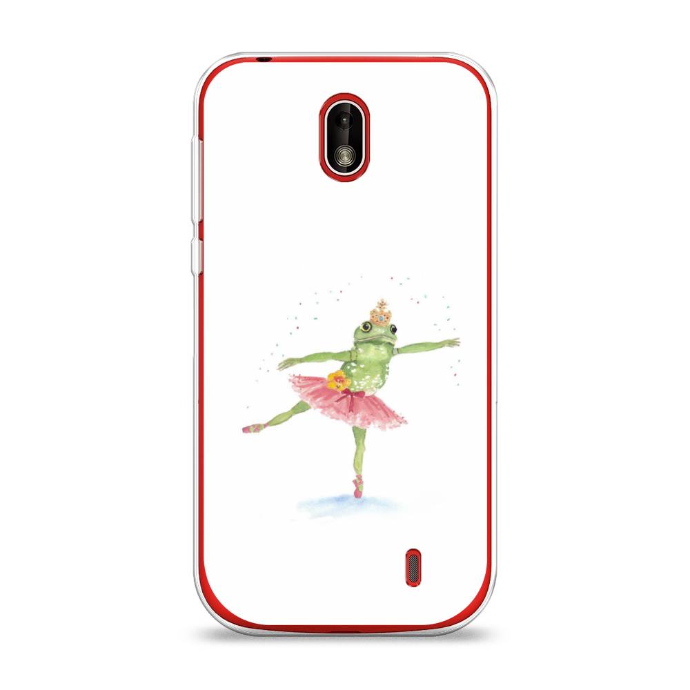 

Чехол на Nokia 1 "Лягушка-балерина", Зеленый, 121250-4