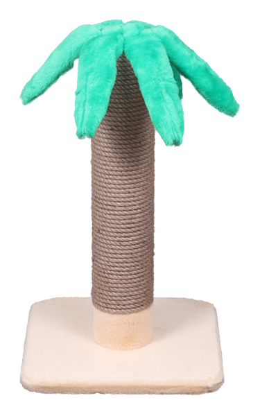 Когтеточка Кот Лукас, Пальма, джутовая, 35х35х60 см
