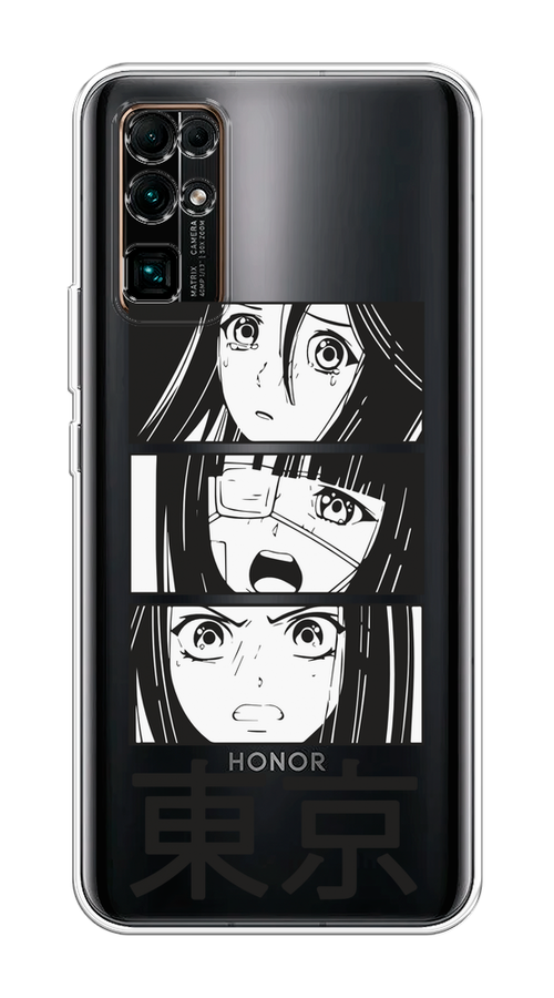 

Чехол на Honor 30 "Tokyo girls", Белый;черный;прозрачный, 612150-1