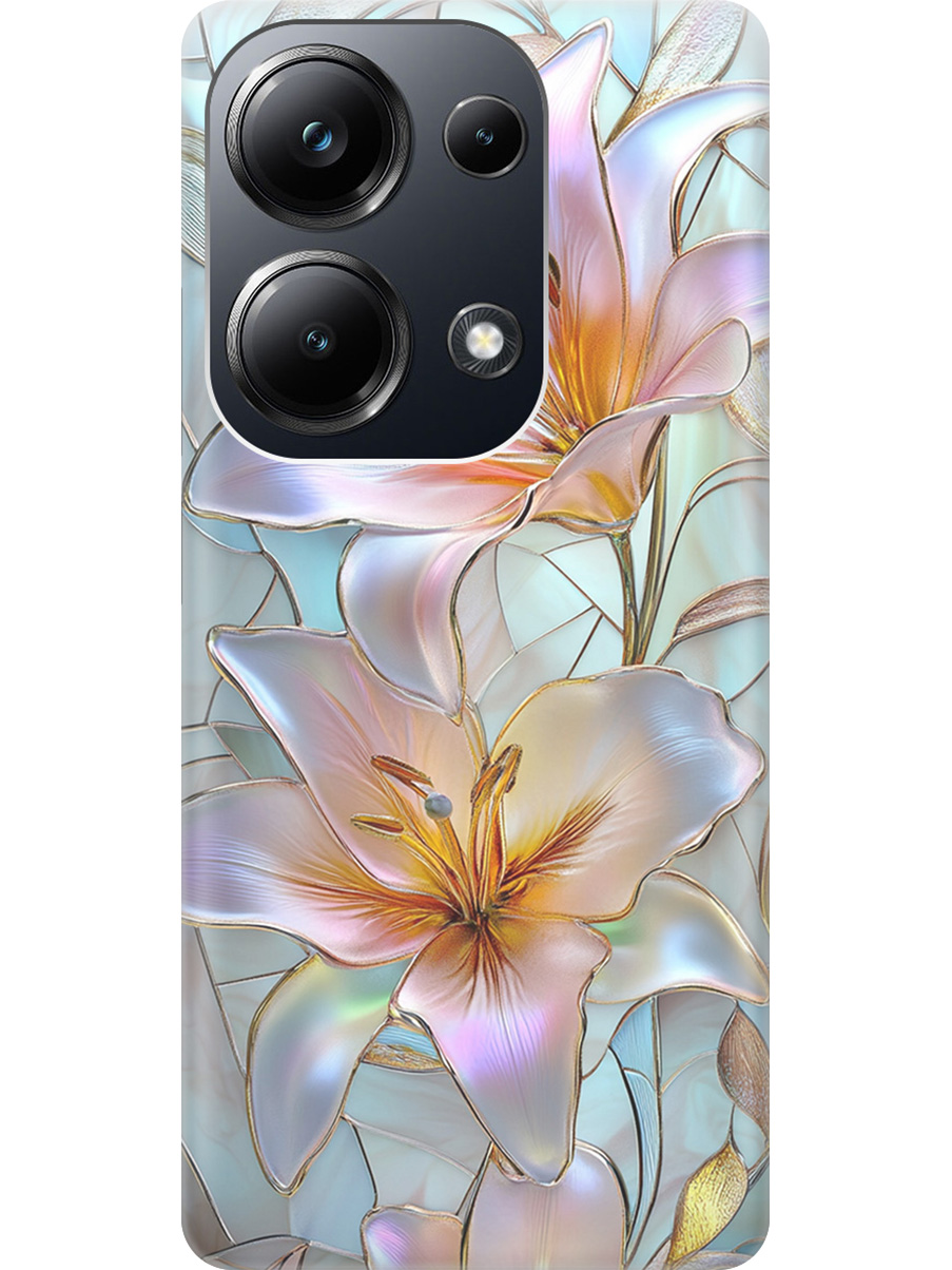 

Силиконовый чехол на Xiaomi Redmi Note 13 Pro 4G, Poco M6 Pro 4G с принтом 860801, Прозрачный;белый;голубой;розовый, 779826823