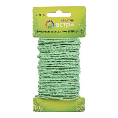 

Бумажная веревка Astra&Craft креатив,10м/уп 15TF121-10 (11 голубой)
