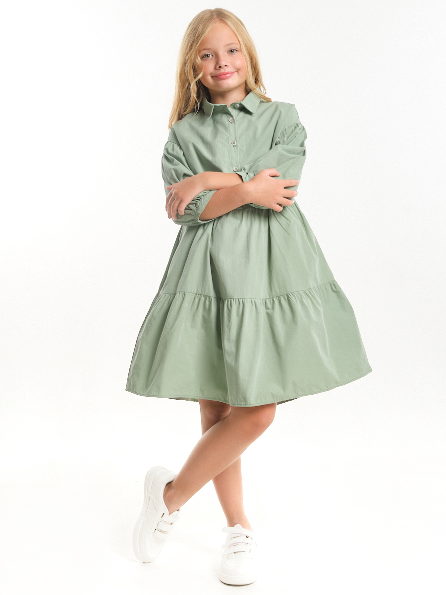 Платье детское Mini Maxi 7458, зеленый, 128