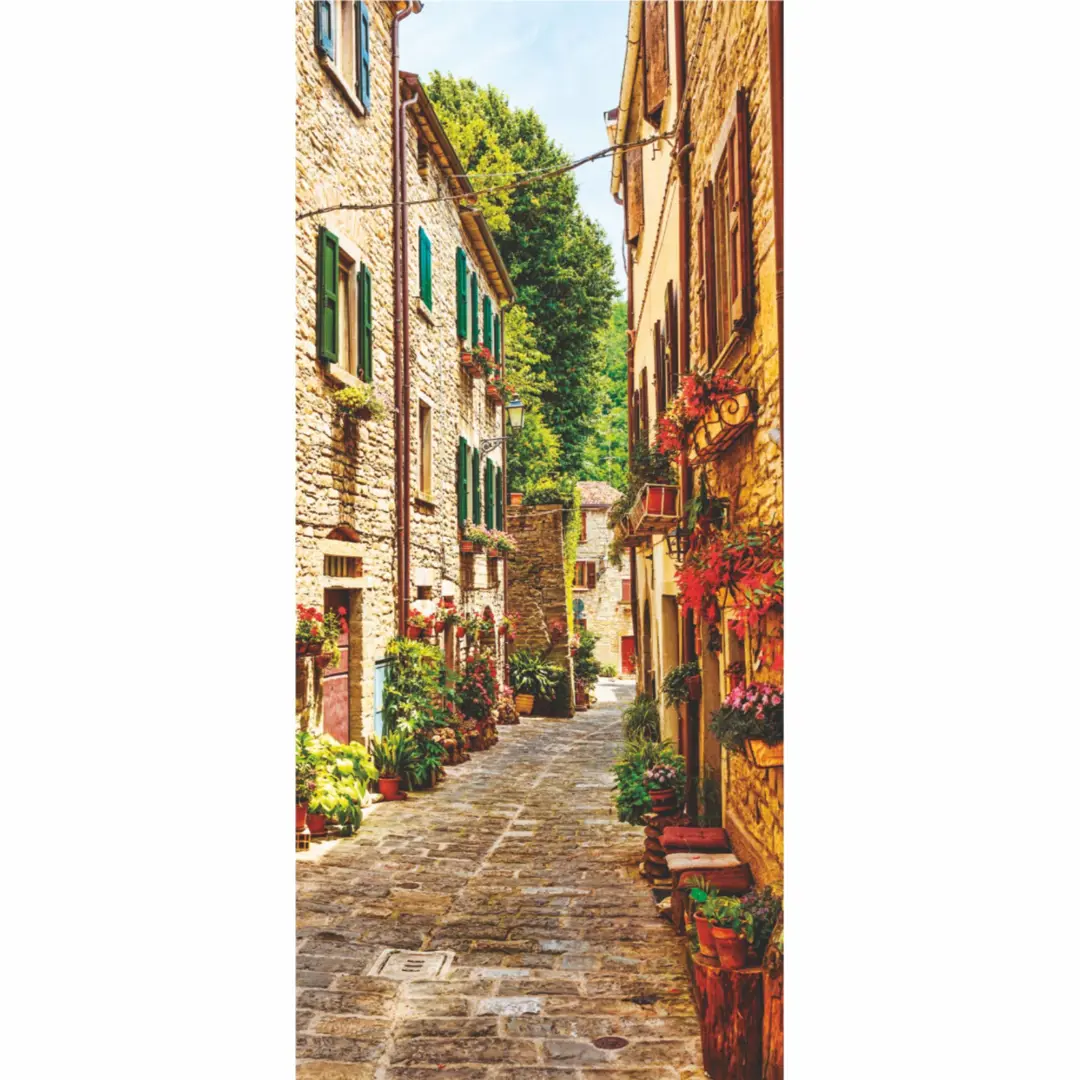 

Фотообои бумажные «Улочка» 100x270 cм, Разноцветный