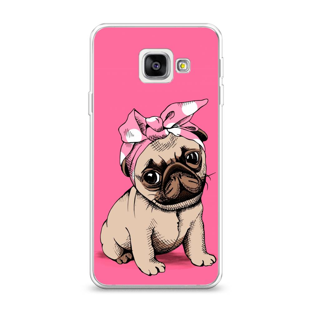 

Чехол Awog на Samsung Galaxy A3 2016 / Самсунг A3 2016 "Dog Pin-Up", Розовый;бежевый, 20250-2