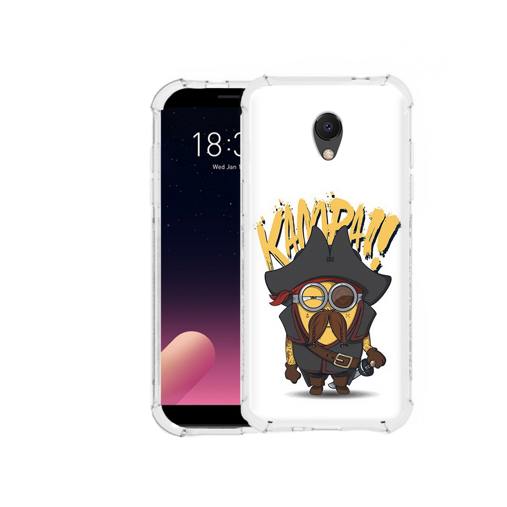

Чехол MyPads Tocco для Meizu M6S миньон пират, Прозрачный, Tocco