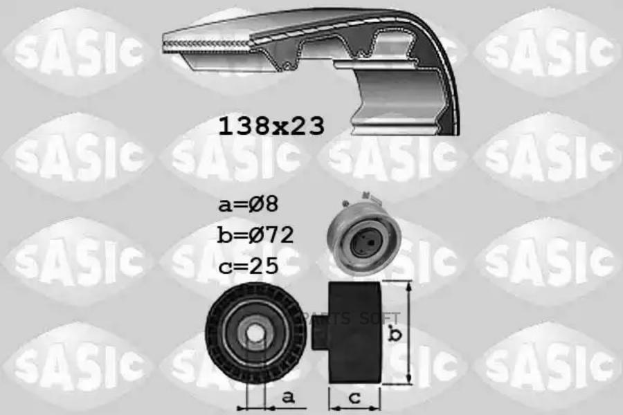 Комплект Грм 1756060 Sasic 1756060 12265₽