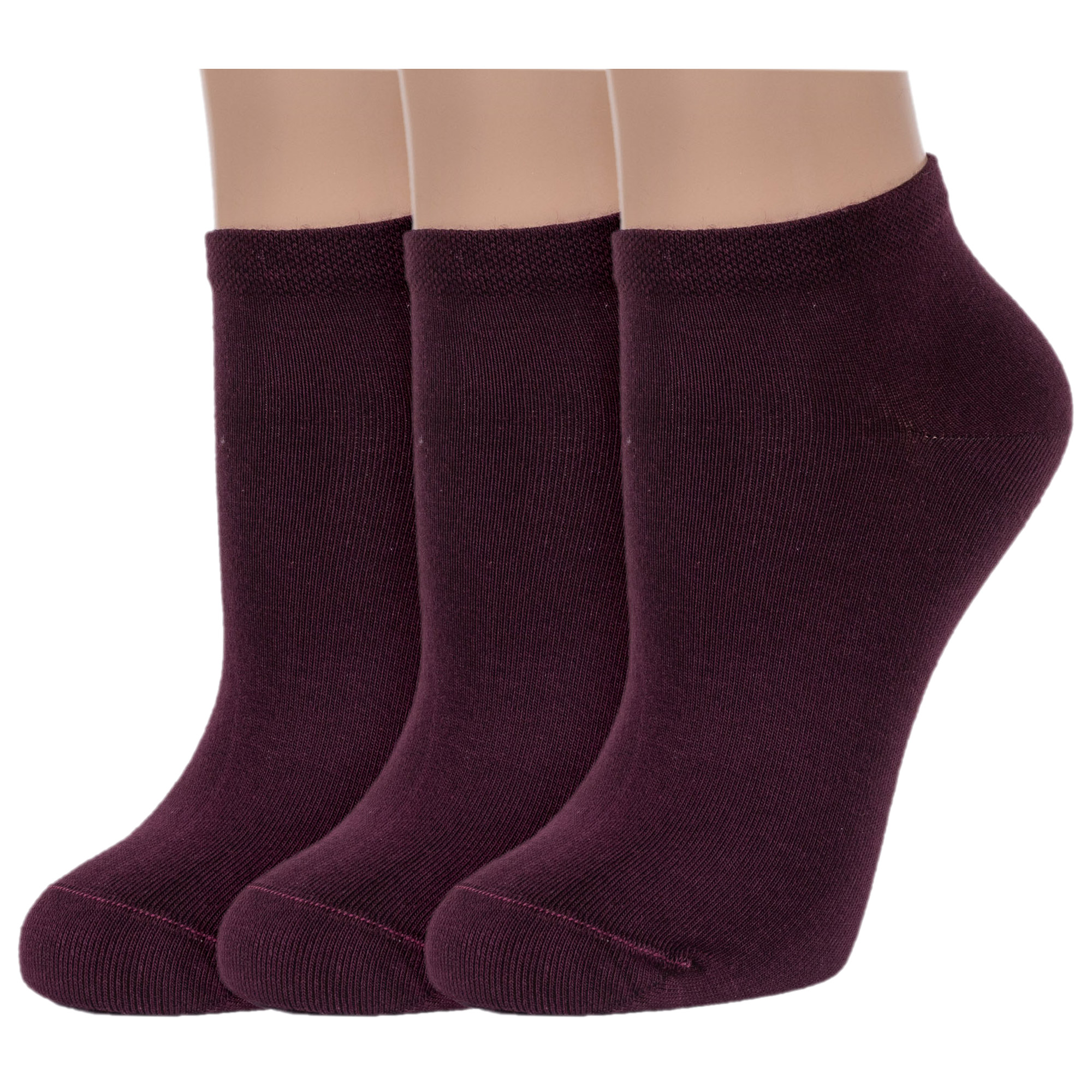 

Комплект носков женских Rusocks 3-Ж-1700 бордовых 23-25, Бордовый, 3-Ж-1700