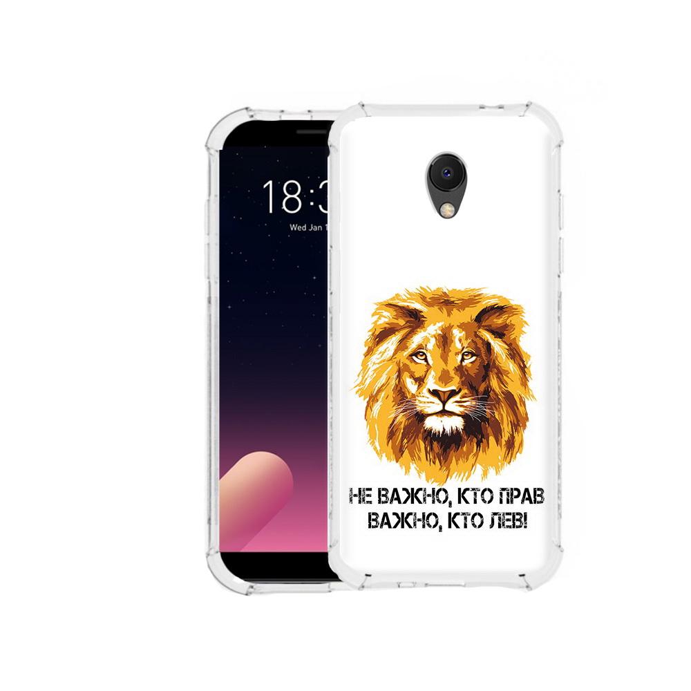 

Чехол MyPads Tocco для Meizu M6S мудрый лев, Прозрачный, Tocco