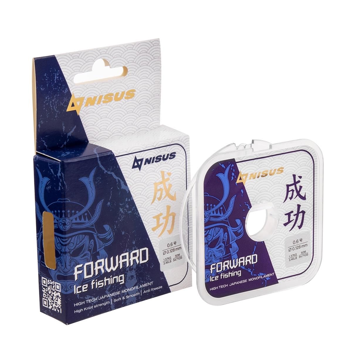 

Леска FORWARD ICE FISHING 0,128mm/50m Nylon Transparent N-FIF-0.128-50 Nisus, Прозрачный, Forward Ice Fishing