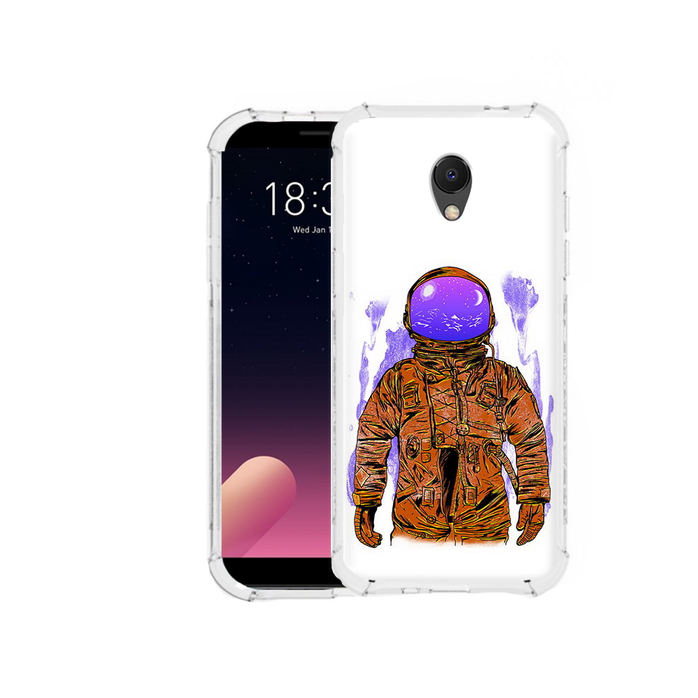 

Чехол MyPads Tocco для Meizu M6S нарисованный мужчина в скафандре, Прозрачный, Tocco