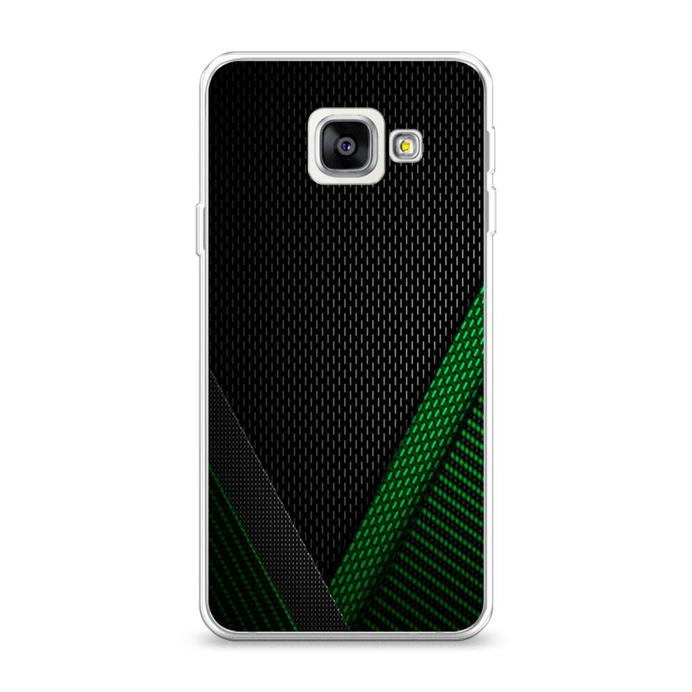 

Чехол Awog на Samsung Galaxy A3 2016 / Самсунг A3 2016 "Зеленый карбон", Черный;зеленый, 20250-3