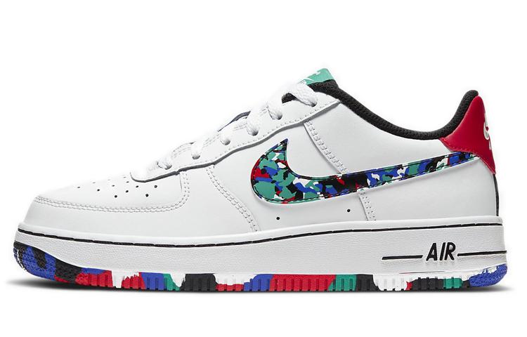 

Кеды унисекс Nike Air Force 1 Crayon White GS белые 40 EU, Белый, Air Force 1 Crayon White GS