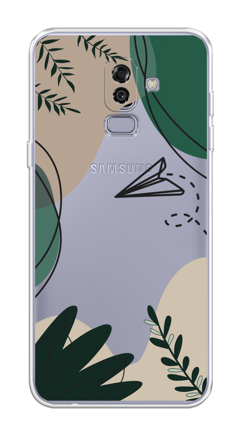 

Чехол на Samsung Galaxy J8 "Secret Garden", Зеленый;бежевый;черный, 26550-1