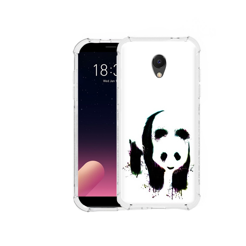 

Чехол MyPads Tocco для Meizu M6S панда в акварели, Прозрачный, Tocco