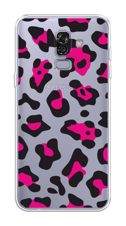 

Чехол на Samsung Galaxy J8 "Pink cow spots", Черный;розовый, 26550-1