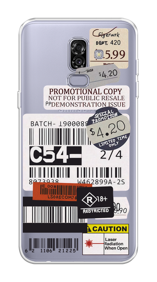 

Чехол на Samsung Galaxy J8 "Flight to Paris", Серый;бежевый, 26550-1