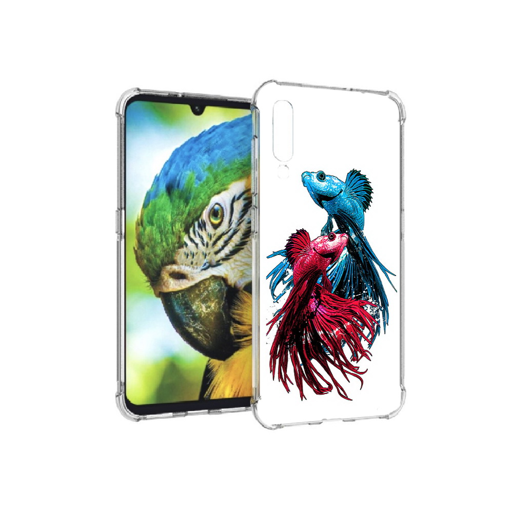 

Чехол MyPads Tocco для Xiaomi Mi 9 рыбы петушки (PT126035.255.592), Прозрачный, Tocco