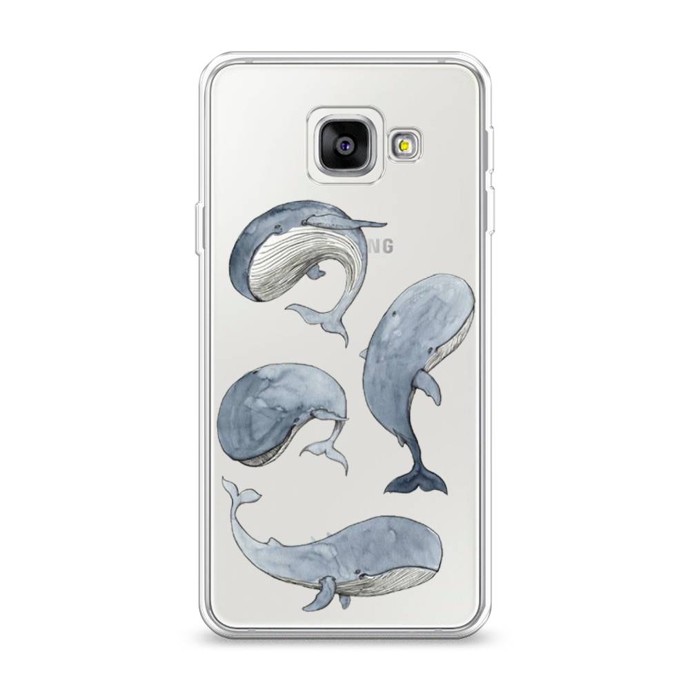 фото Чехол awog "киты" для samsung galaxy a3 2016