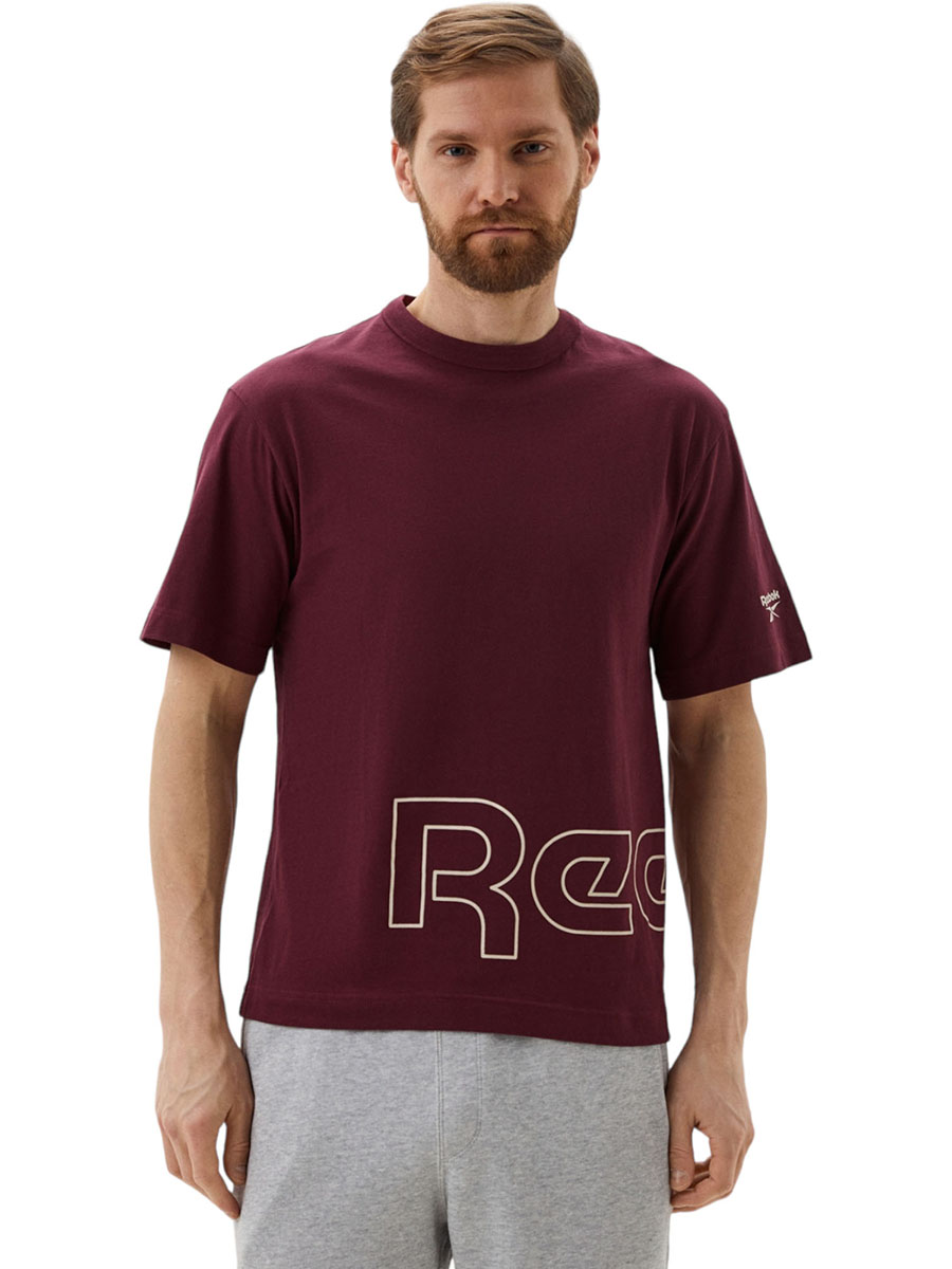 

Футболка мужская Reebok IM4033 бордовая XXL, Бордовый, IM4033