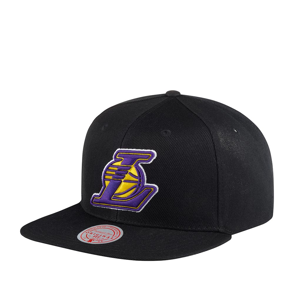 Бейсболка Mitchell&Ness 6HSSJS19078-LALBLCK Los Angeles Lakers NBA черная, one size