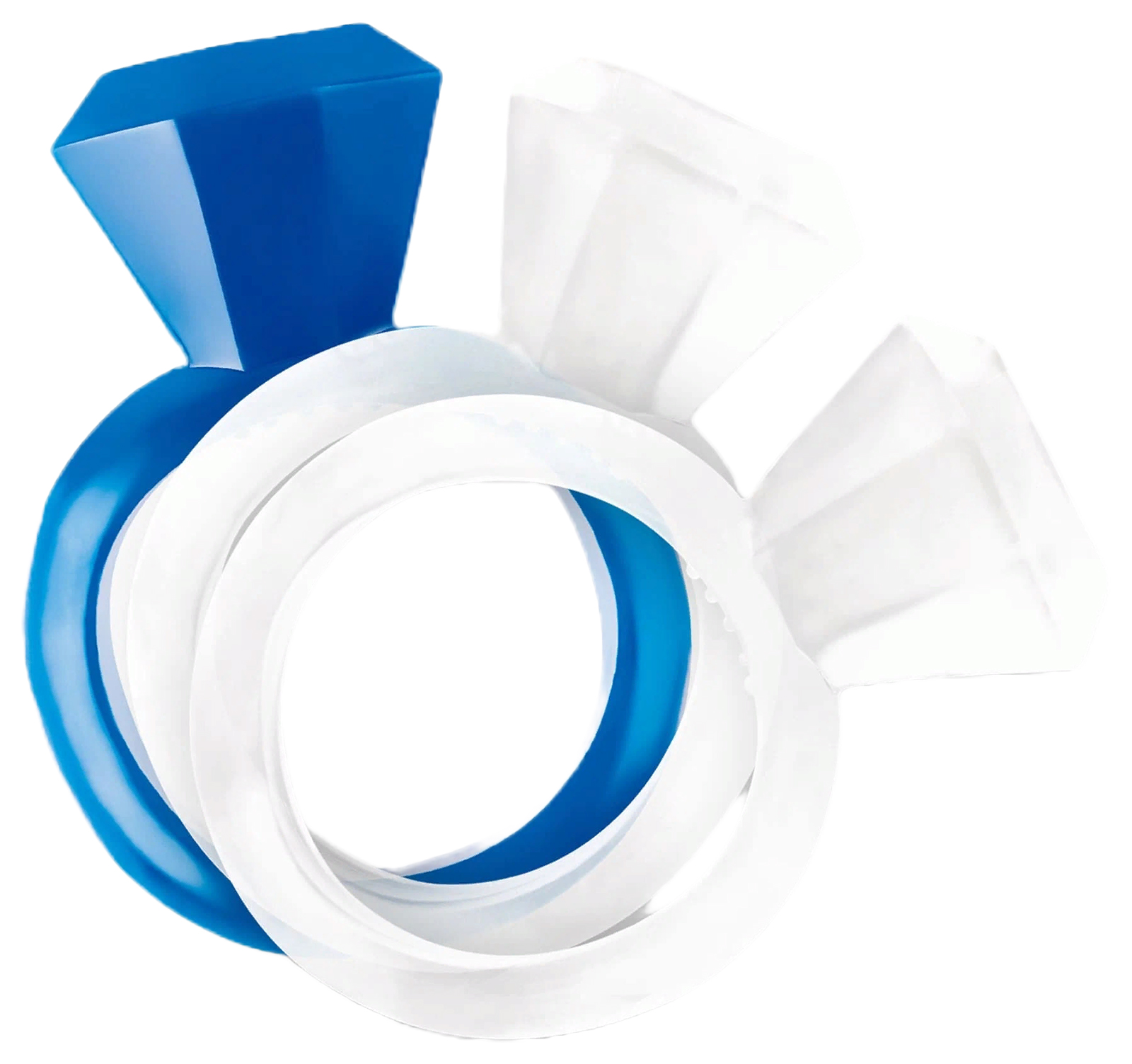 Набор из 2 эрекционных колец Chisa Diamond Cock Rings