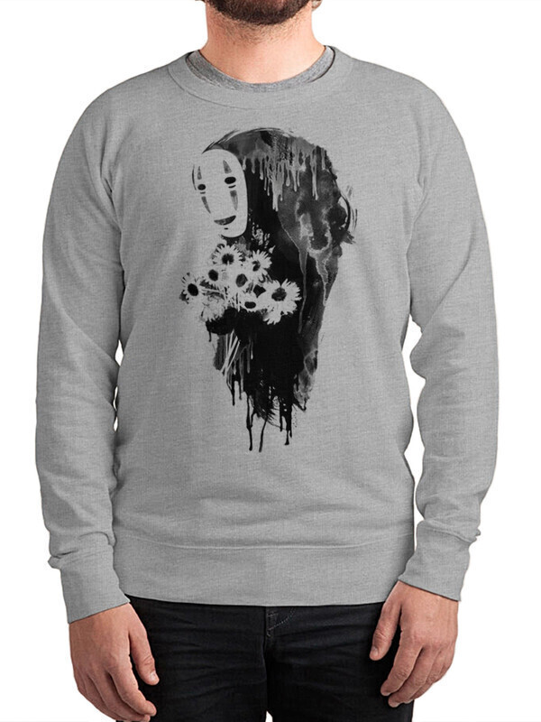 

Свитшот мужской Dream Shirts Безликий Каонаси - Унесенные призраками серый 46 RU, Безликий Каонаси - Унесенные призраками