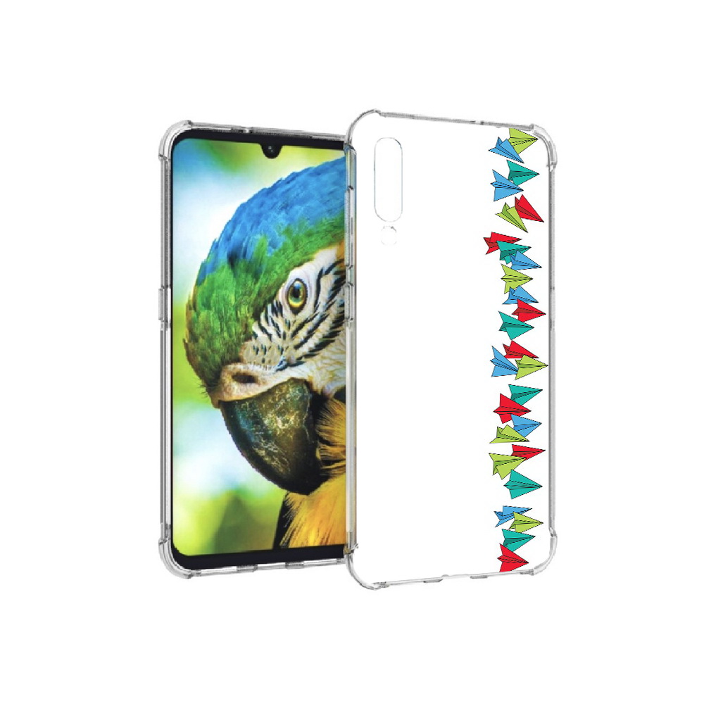

Чехол MyPads Tocco для Xiaomi Mi 9 самолетики из листочков (PT126035.255.593), Прозрачный, Tocco