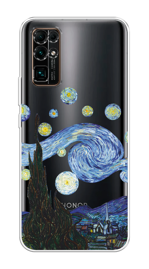 

Чехол на Honor 30 "Ночь Ван Гога", Голубой;синий;черный, 612150-1