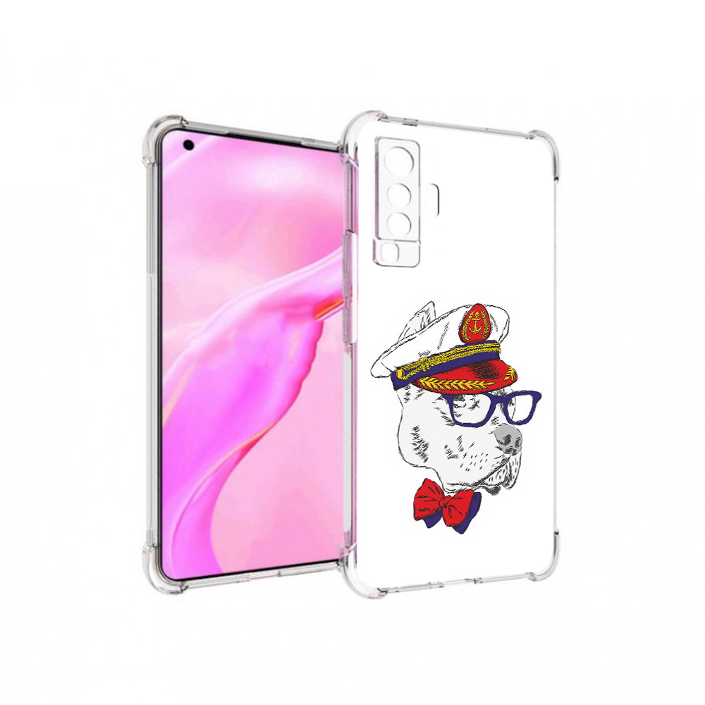 

Чехол MyPads Tocco для Vivo X50 бульдог (PT226969.391.251), Прозрачный, Tocco