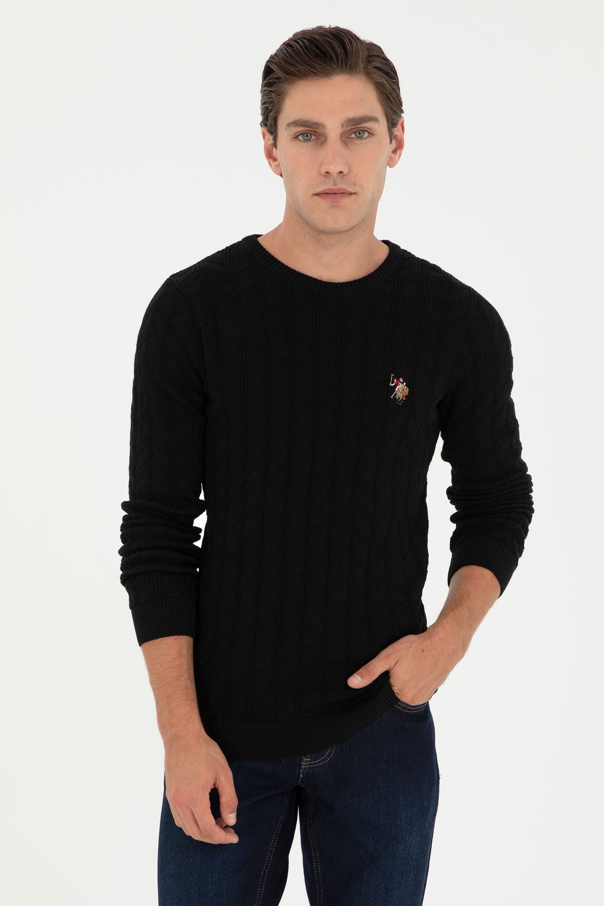 

Джемпер мужской U.S. POLO Assn. G081SZ0TK0OLDER черный 3XL, G081SZ0TK0OLDER
