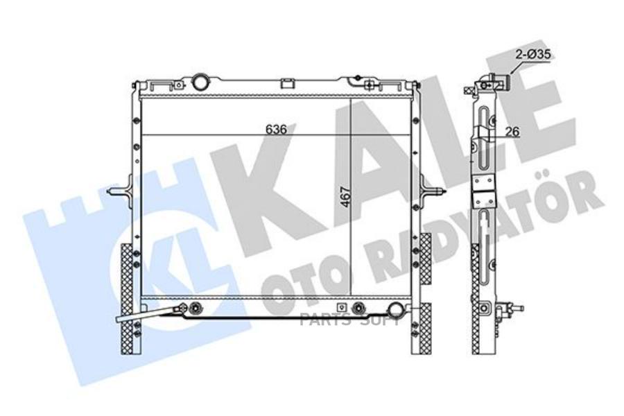 

Радиатор АКПП KIA SORENTO RADIATOR KALE 349255