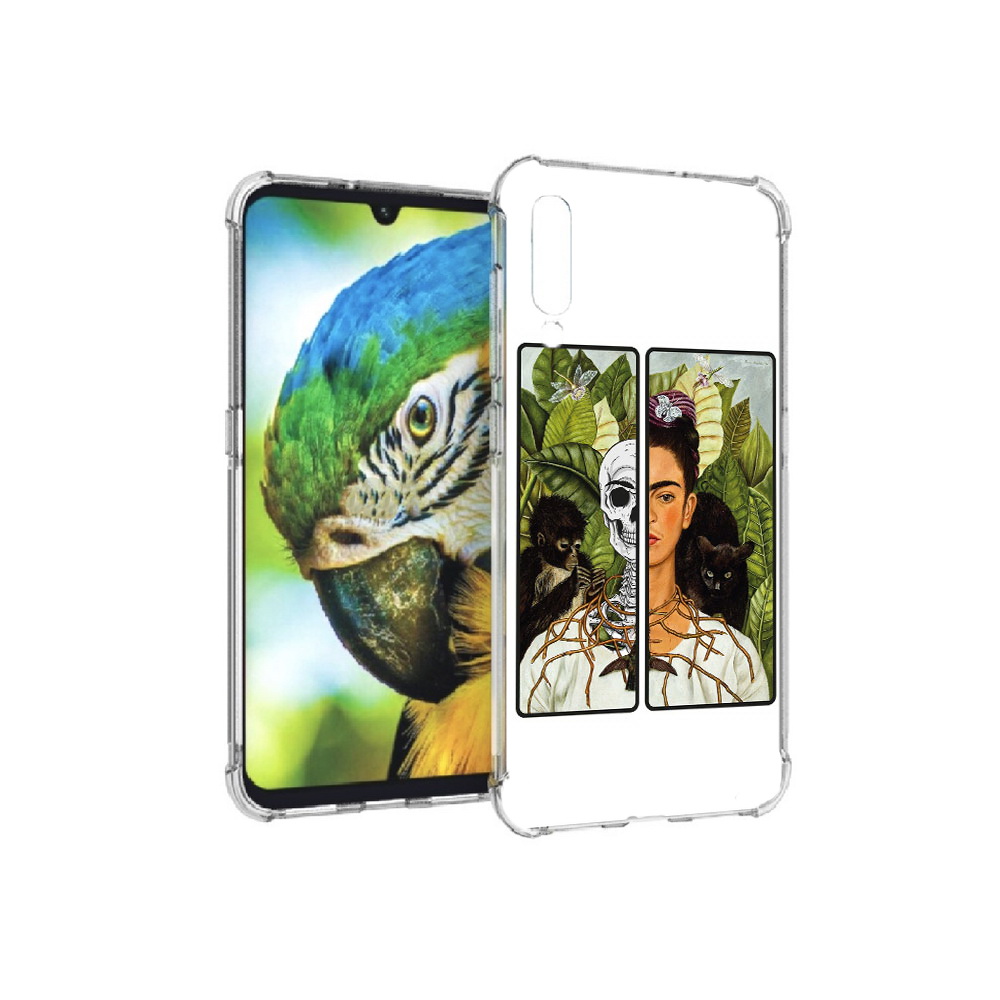 

Чехол MyPads Tocco для Xiaomi Mi 9 сдвоенная картинка девушка скелет (PT126035.255.595), Прозрачный, Tocco