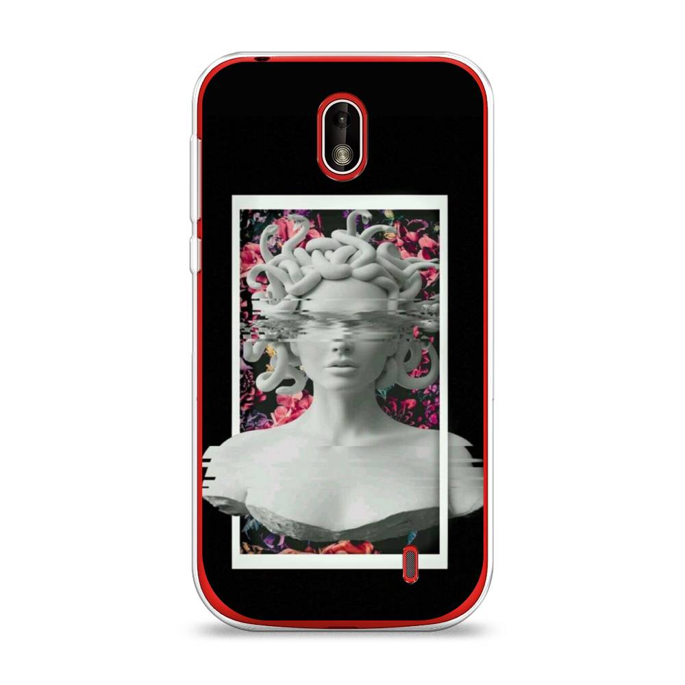 

Чехол на Nokia 1 "Web Punk Медуза Горгона", Черный;серый, 121250-6