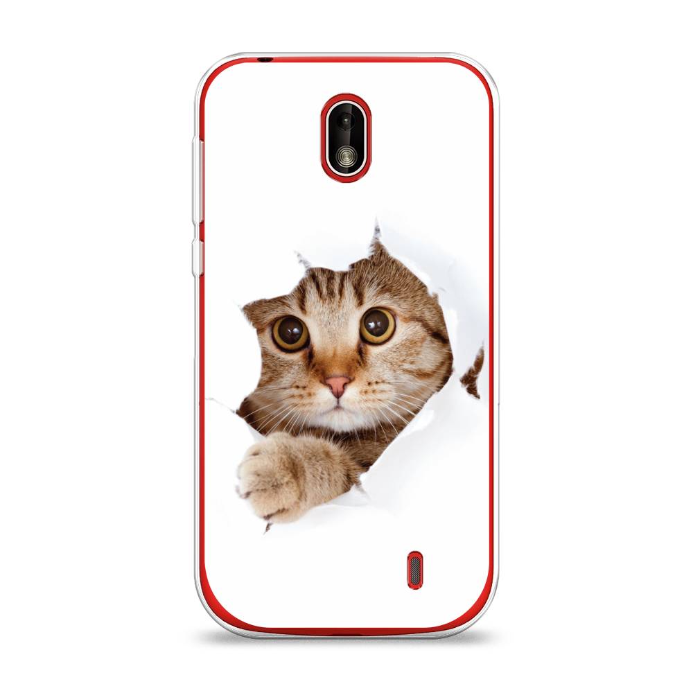 

Чехол на Nokia 1 "Кот и бумага", Белый;коричневый, 121250-1