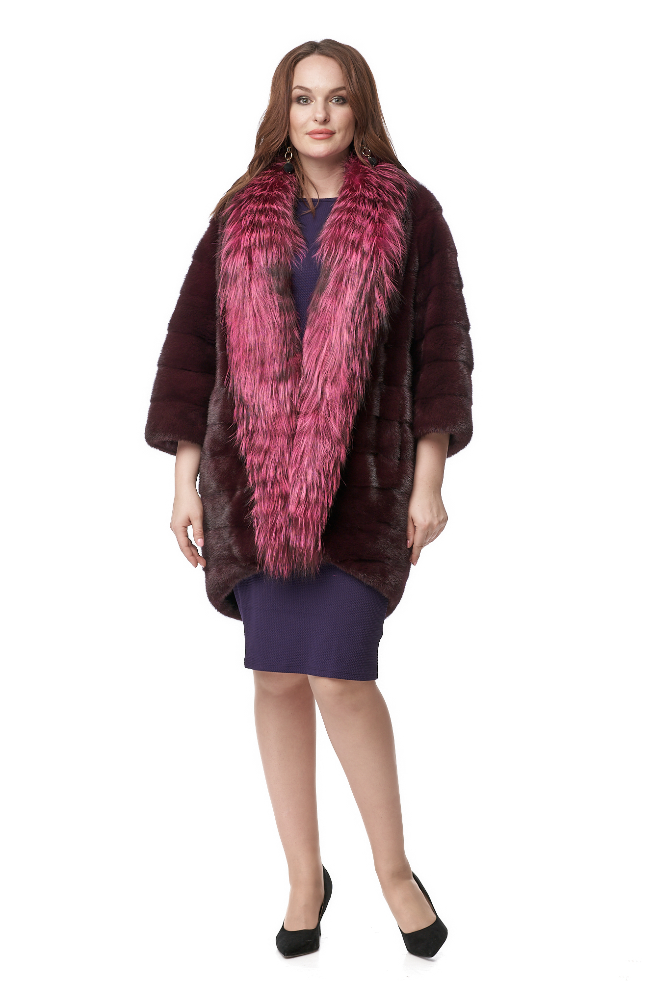 

Шуба женская МОСМЕХА 8010979 красная 44 RU, 8010979