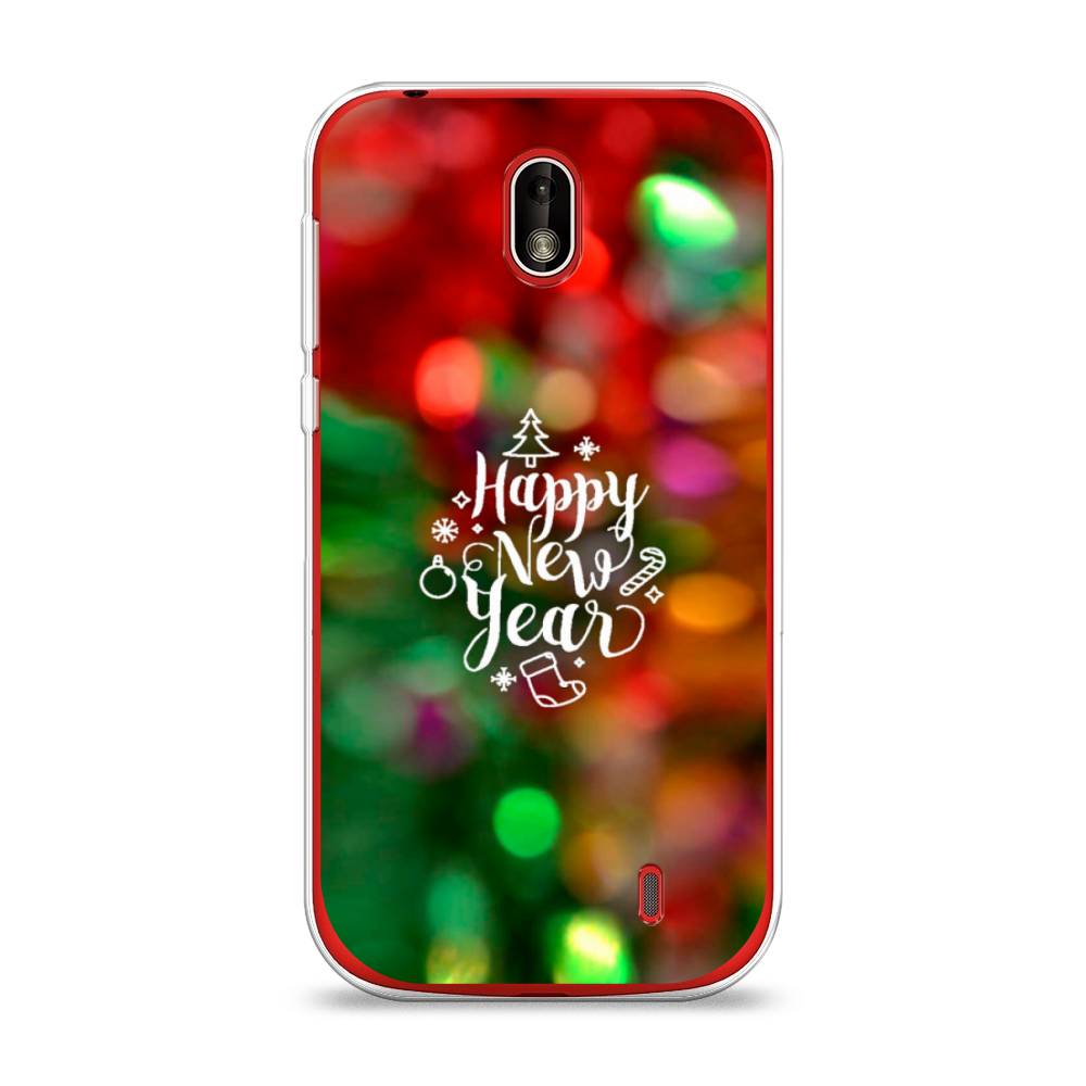

Чехол на Nokia 1 "Новый Год на елке", Зеленый;красный;желтый, 121250-5