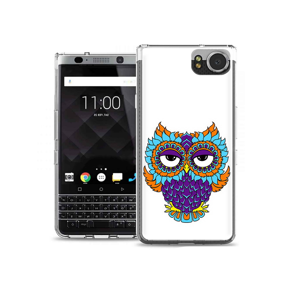 

Чехол MyPads Tocco для BlackBerry KeyOne Цветная сова, Tocco