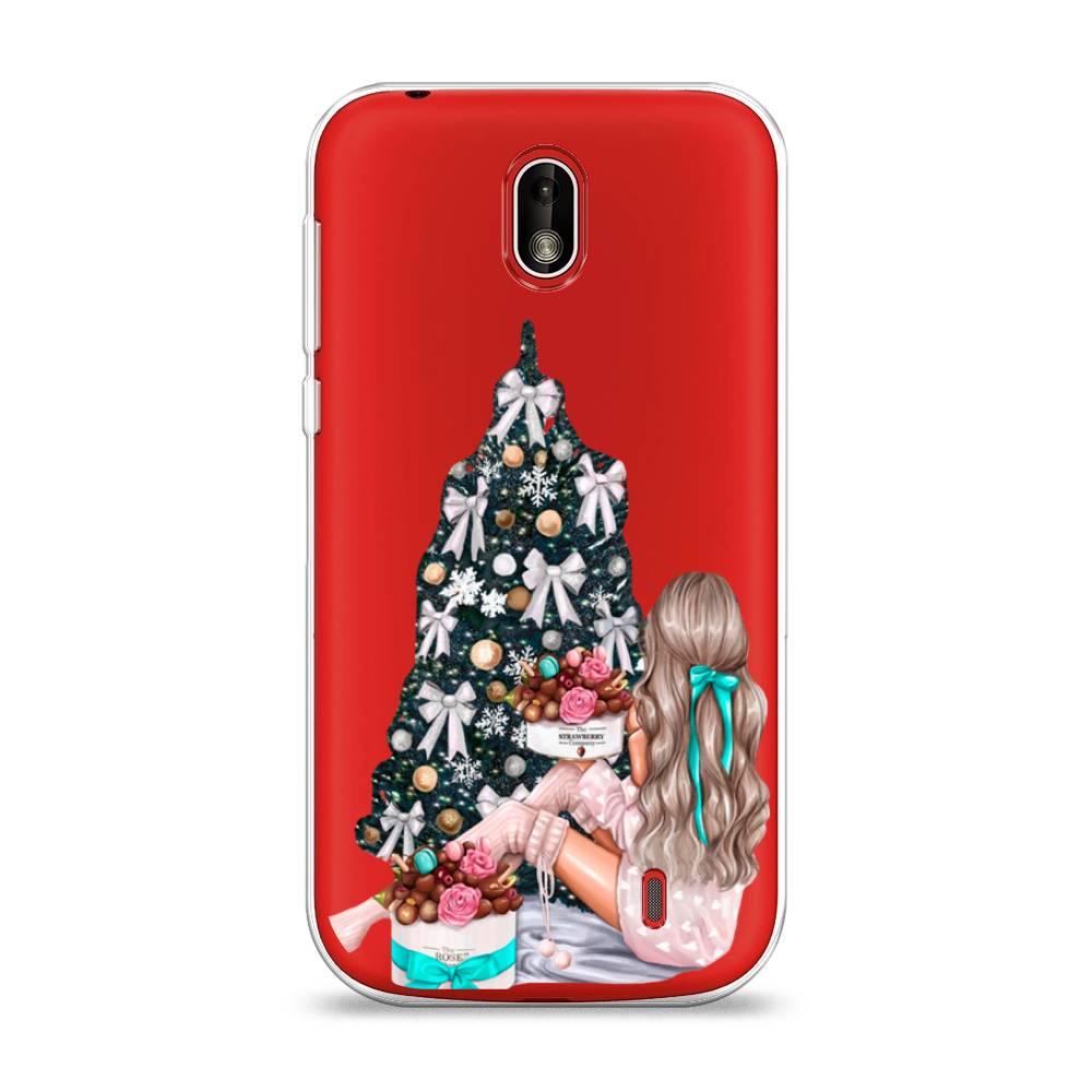

Чехол на Nokia 1 "New Year", Зеленый;бежевый;голубой, 121250-5