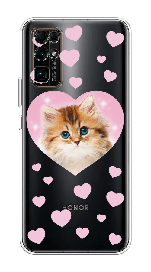 

Чехол на Honor 30 "Котенок в сердце", Розовый;оранжевый;белый;прозрачный, 612150-1
