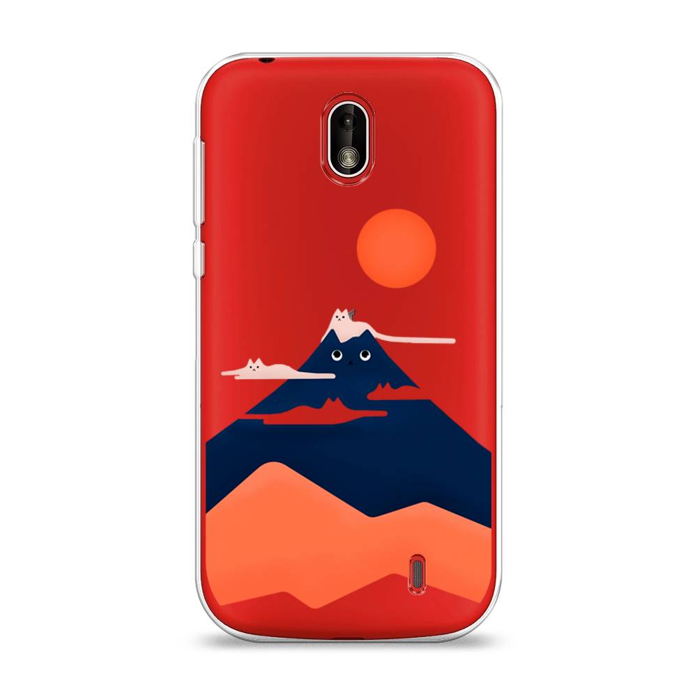 

Чехол на Nokia 1 "Кот-гора", Черный;оранжевый, 121250-4