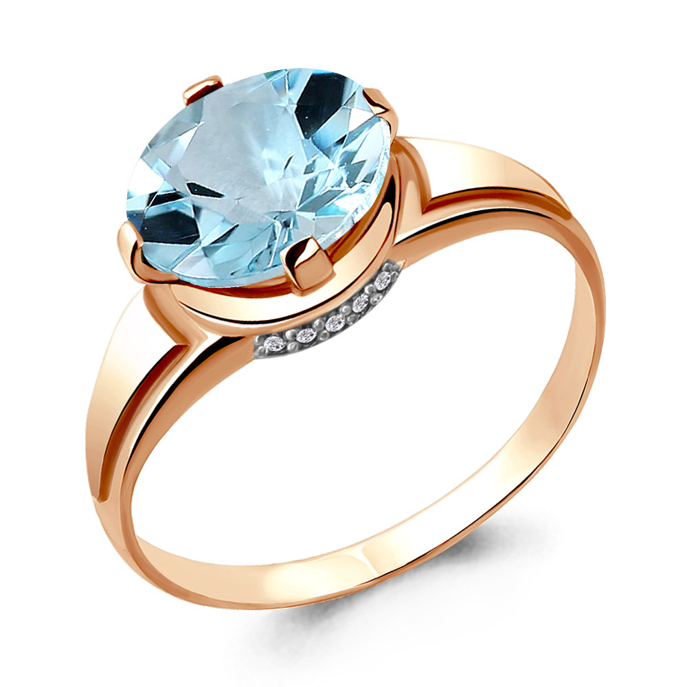 

Кольцо из серебра р.  AQUAMARINE 6394602А_925_з, 6394602А_925_з