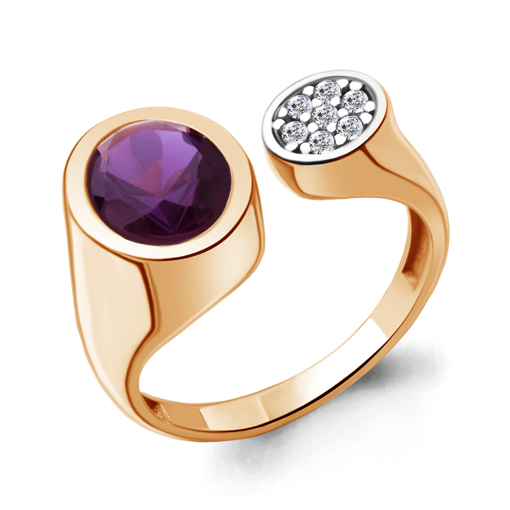

Кольцо из серебра р. , AQUAMARINE 6958784А_925_з, 6958784А_925_з