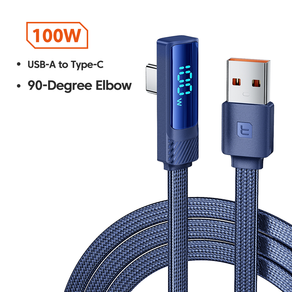 Кабель USB Type-C-USB Toocki 1 м синий