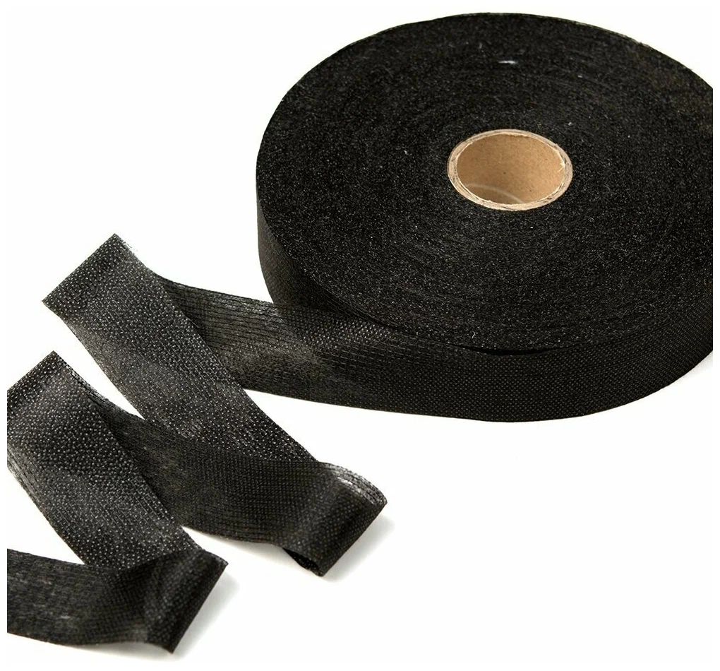 

Лента Idealtex нитепрошивная клеевая по долевой 30мм цв.чер (LND-30) рул.100м, Черный, нитепрошивная клеевая по долевой 30мм