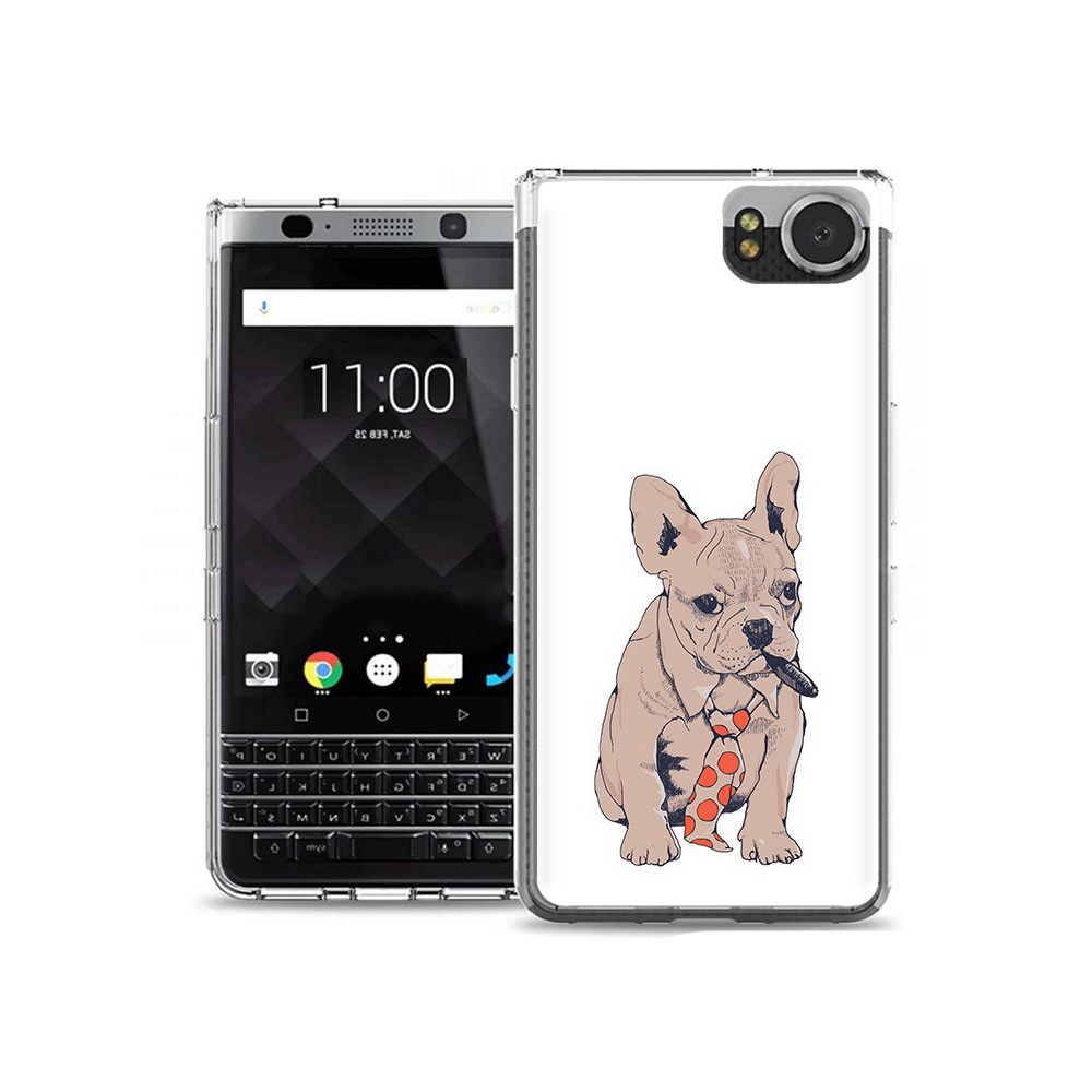 

Чехол MyPads Tocco для BlackBerry KeyOne бульдог с сигарой, Tocco