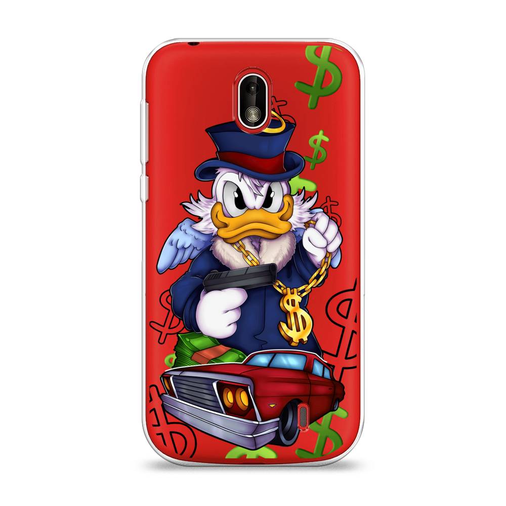 

Чехол на Nokia 1 "Scrooge McDuck with a Gold Chain", Красный;синий;белый, 121250-6